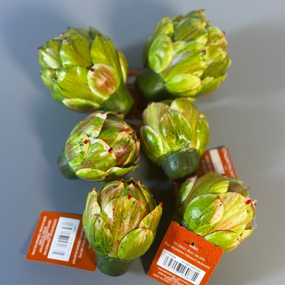 Ashland Fall Artichoke Tabletop Decor Thanksgiving‎ Centerpiece Set of 6 - Picture 6 of 8